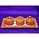 &quot;Kashayita&quot; Marble Hand Painted Kundan Platter-Kashayita_Kundan_Platter-sm