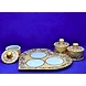 &quot;Mugdhakriti&quot; Marble Hand Painted Kundan Platter-1-sm