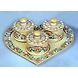 &quot;Mugdhakriti&quot; Marble Hand Painted Kundan Platter-Mugdhakriti_Kundan_Platter-sm