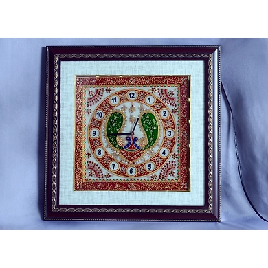 &quot;Galavrata&quot; Marble Framed Wall Clock-Galavrata_Wall_Clock