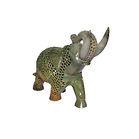 &quot;Sushakta&quot; Stone Carved Elephant Collectible