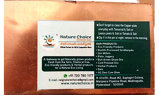 Nature Choice Copperplate for making Structured water