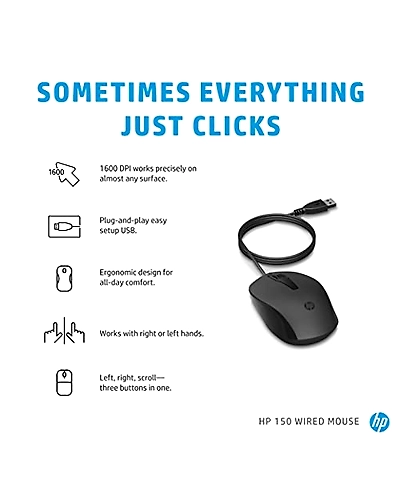 Hp 150 Wired Mouse-1