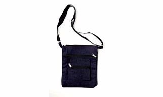 Jeans Zip Pouch Double Side Bag 4Pockets