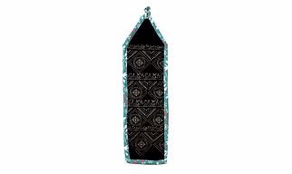 Cloth Wall Hanging Storage 4Pockets Multi Colour Cotton Quilted 15x65cm