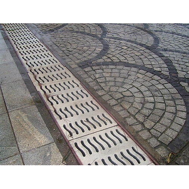 Grey FRP Fiber Channel Drain Cover-6490374