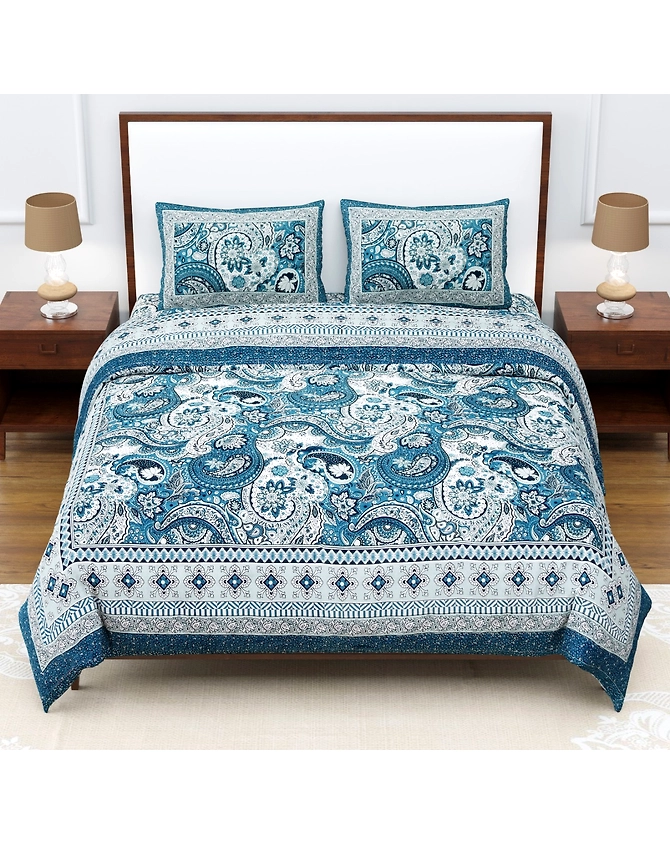 Printed Cotton Bed Sheet-3