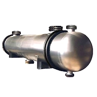 SS,MS & Copper Full Through Floating Head Design Heat Exchangers, For Chemical Plants, Air-Cooled