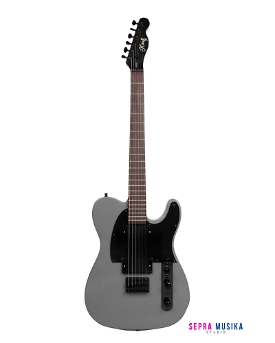 JCraft LTX-1 Double Humbucker Electric Guitar with Gigbag-Snow-1