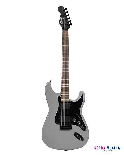 JCraft LSX-1 Double Humbucker Electric Guitar with Gigbag-Snow-2