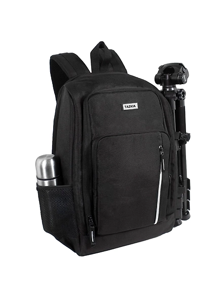 TAZKIA TM-15 Camera Backpack Waterproof Camera Bag | Large Capacity Camera Case with 15 Inch Laptop Compartment & Rain Cover | for Photographer carrying DSLR SLR Cameras Lens Tripods