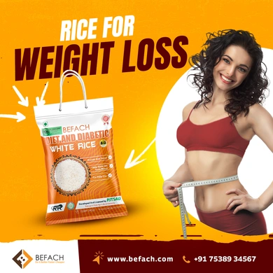 Befach Diet and Diabetic white rice 9 kg ( Pack of 2)-2