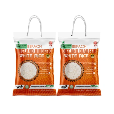 Befach Diet and Diabetic white rice 9 kg ( Pack of 2)-FBARICE9A_2