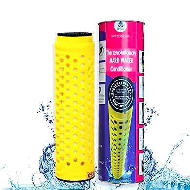 D'Cal - Hard Water Softener | For Complete House | Protects Taps, Pipes &amp; Bathrooms | Reduces Dry Skin &amp; Hair Loss | Easy to Use | 1 year Life | No Maintenance | Food Grade-BFC1008