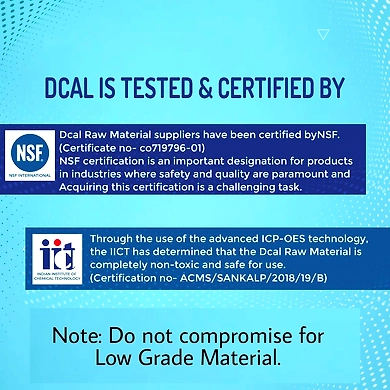 D'Cal - Hard Water Softener | For Complete House | Protects Taps, Pipes &amp; Bathrooms | Reduces Dry Skin &amp; Hair Loss | Easy to Use | 1 year Life | No Maintenance | Food Grade-5