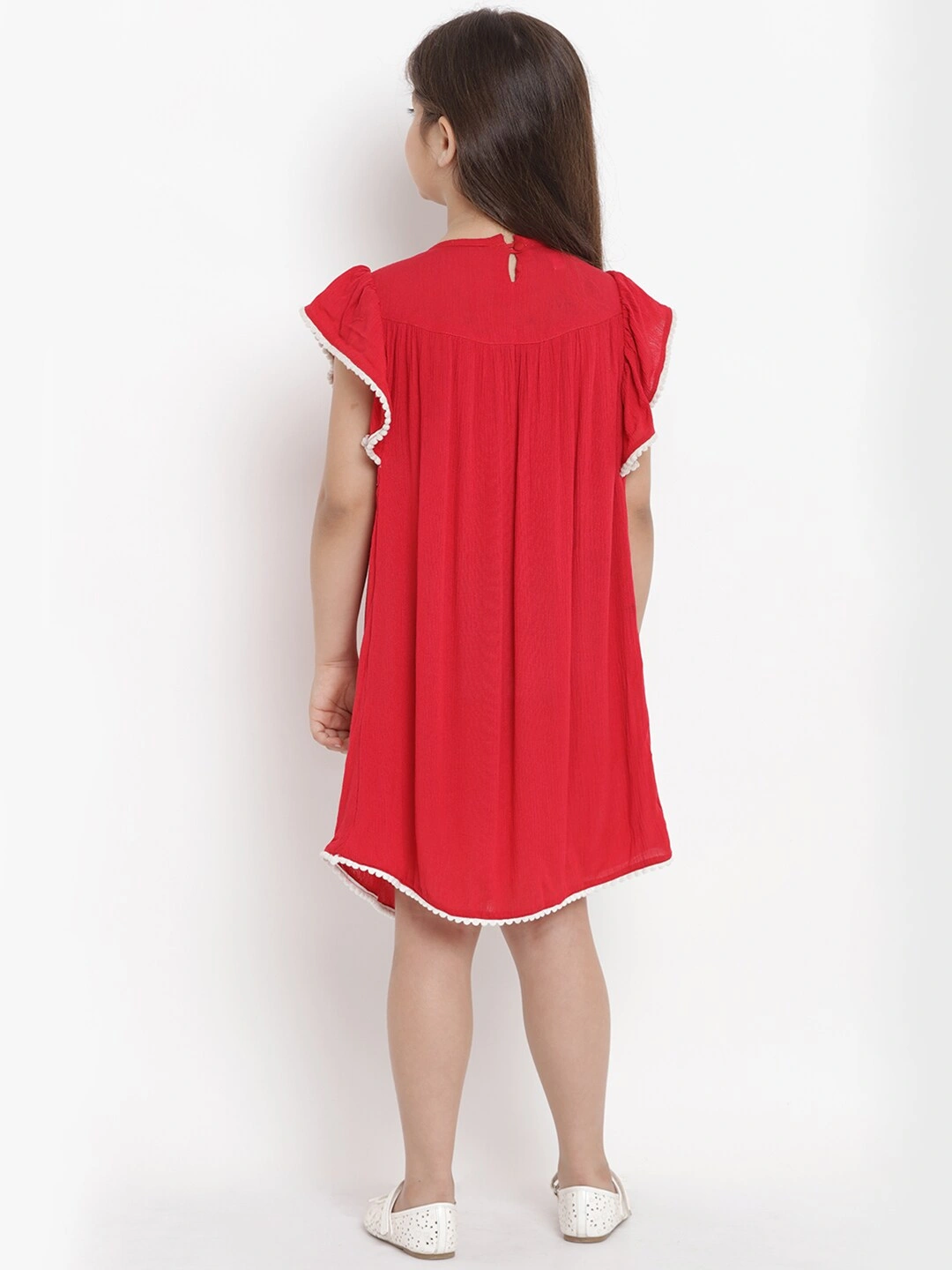 Bitiya by Bhama Girls Red A-Line Dress-4-5Y-3