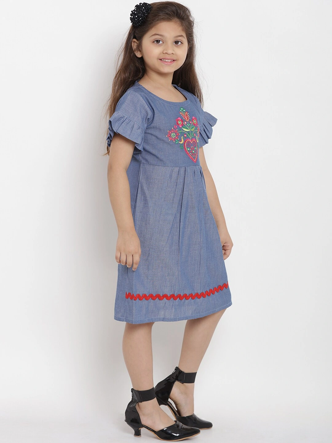 Bitiya by Bhama Girls Blue A-Line Dress-3-4Y-2