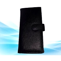 Black PPH2 Poseso Leather Passport Holder
