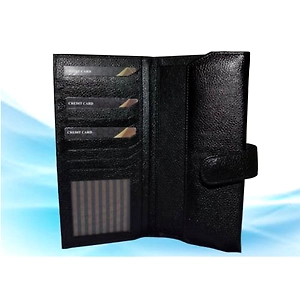 Black PPH2 Poseso Leather Passport Holder