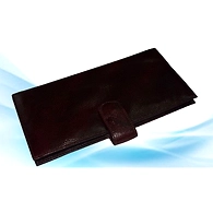 Brown PPH3 Poseso Leather Passport Holder