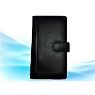 Black PPH1 Poseso Leather Passport Holder