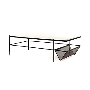Hugo Stone Coffee Table With Magazine Stand