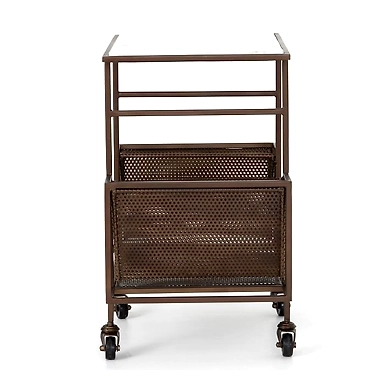 Milo Trolley End Table-Copper-3