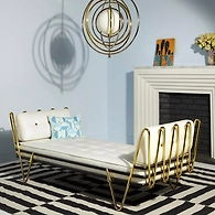 Olsen Faux Leather Bench
