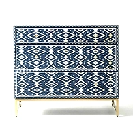 Andre Tribal Inlay Chest of Drawers