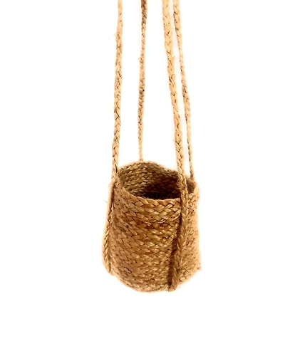 BRAIDED JUTE HANGING PLANTER-1