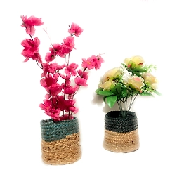 Braided Jute Table Planter