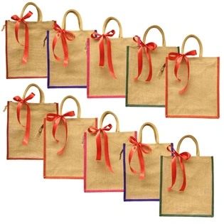 Prakriti Maitri Jute Gift Bags | Pack of 10