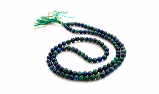 Malachite Plain Beads Japamala
