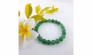 Aventurine (Green) Round Plain Beads Bracelet