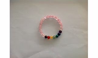 Rose Quartz & Chakra Stones Bracelet