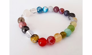 21 Chakra Balancing Plain Beads Bracelet