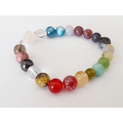 21 Chakra Balancing Plain Beads Bracelet