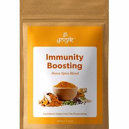 go-yogik morning turmeric chai tea spice mix[100g -50serving], [ immunity boosting tea spice blend ] herbal | vegan | caffiene free | no additives unsweetened