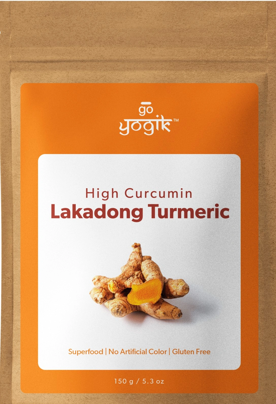 Go-Yogik Lakadong Turmeric Powder -150g | 9% Curcumin - Lab Tested, Gluten Free, No Additives, Organically Grown in himalayas. Direct from India-4