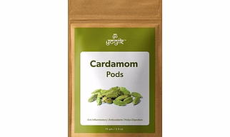 Go-Yogik Green Cardamom pod |Premium Bold quality - 8mm | 75g/2.6Oz | Wellness Gift