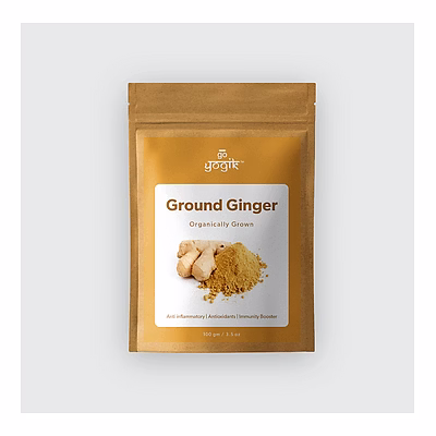 go-yogik ginger powder -100g | grown organically in himalayas