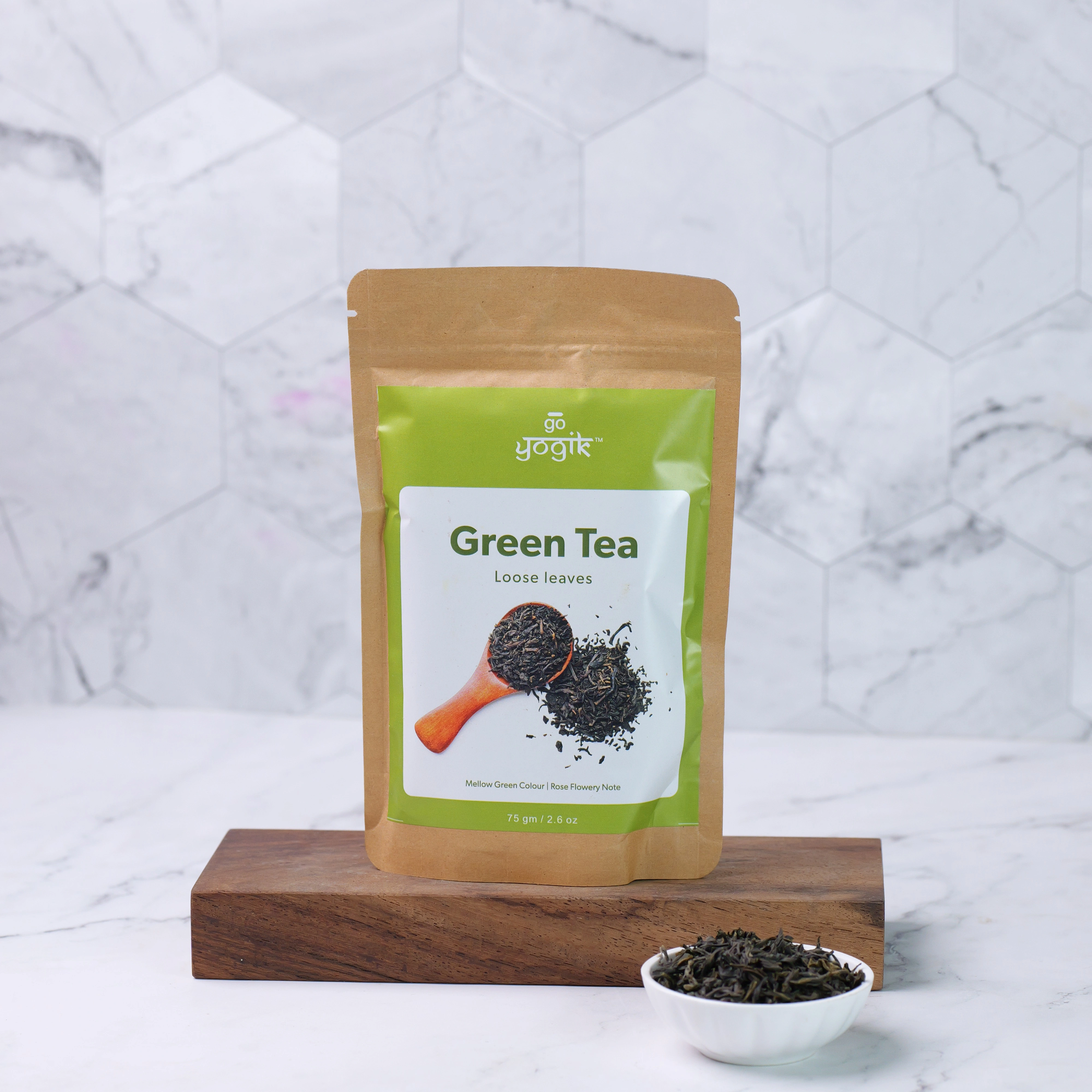 Go-Yogik Organic Loose Green Tea 75g | Himalayan tea-1