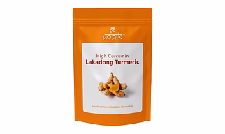 Go-Yogik Lakadong Turmeric Powder -150g | High Curcumin:7-9% - Lab Tested, Gluten Free, No Additives, Organically Grown in himalayas. Direct from India