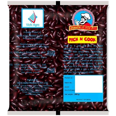 PICK N COOK RAJMA KASHMIRI RED 500GM-1