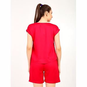 Women’s Modal Satin Night Suit – 2PC Soft Shirt & Shorts Sleepwear