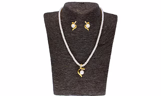 Sri Jagdamba Pearls Aabha Pearl Pendent Set