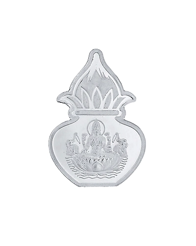Sri Jagdamba Pearls 100 Grams 99.9%  Laxmi Kalash Silver Coin-JPSEP-16-051-100