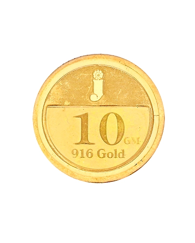 Sri Jagdamba Pearls 10 Gram 22Kt (916) Hall Marked Lakshmi Gold Coin-1