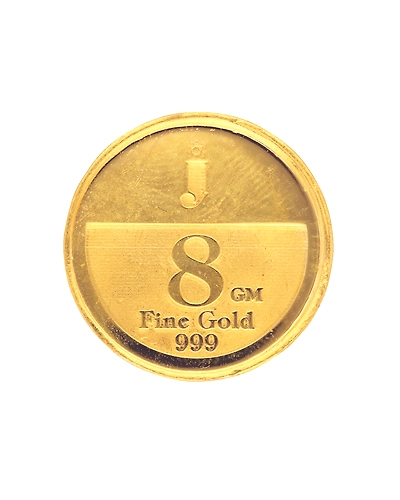 Sri Jagdamba Pearls 8 Gram 24Kt (999) Flower Gold Coin-1