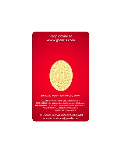 Sri Jagdamba Pearls 10 Grams 24Kt (999) Lord Krishna Gold Coin-3